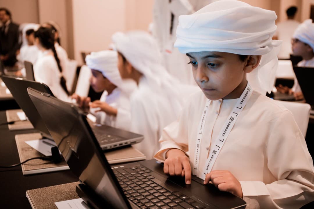 Students in a personalised online tuition session